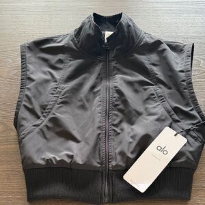 ALO Yoga Black Zip-Up Jacket